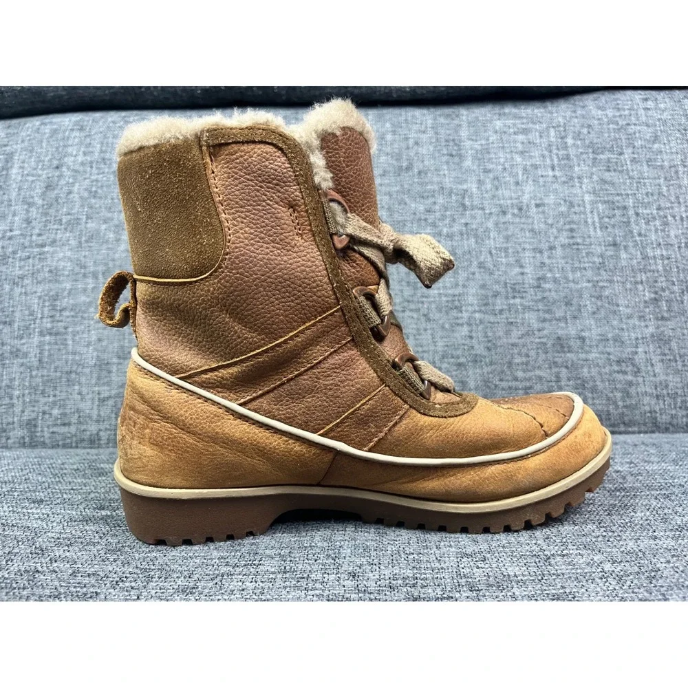 Sorel Tofino II Elk Brown Waterproof Winter Boots Faux Fur NL2182-237 Womens 6